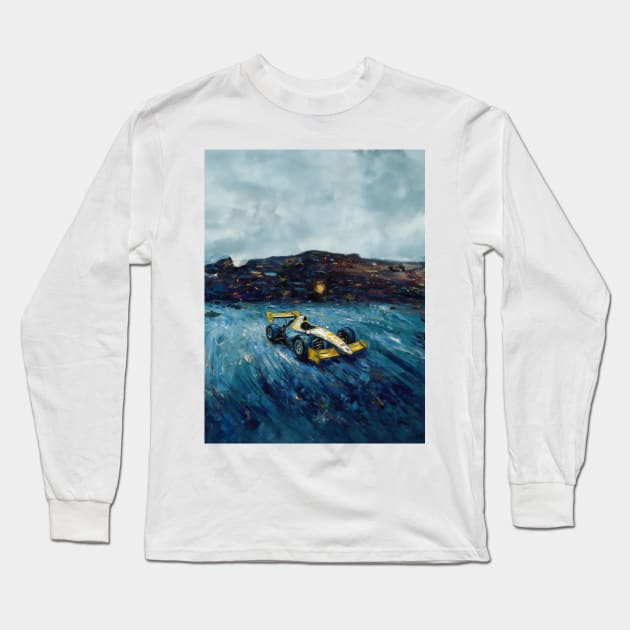 Formula one racing shirt painting Long Sleeve T-Shirt by nancysroom